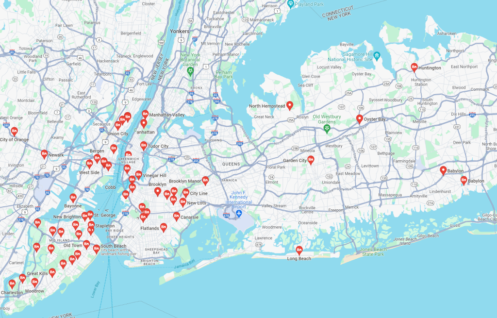 Greater New York City Metro Area Limo Service Map